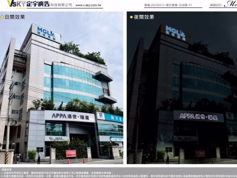 邁世集團｜大型廣告｜合成示意圖
